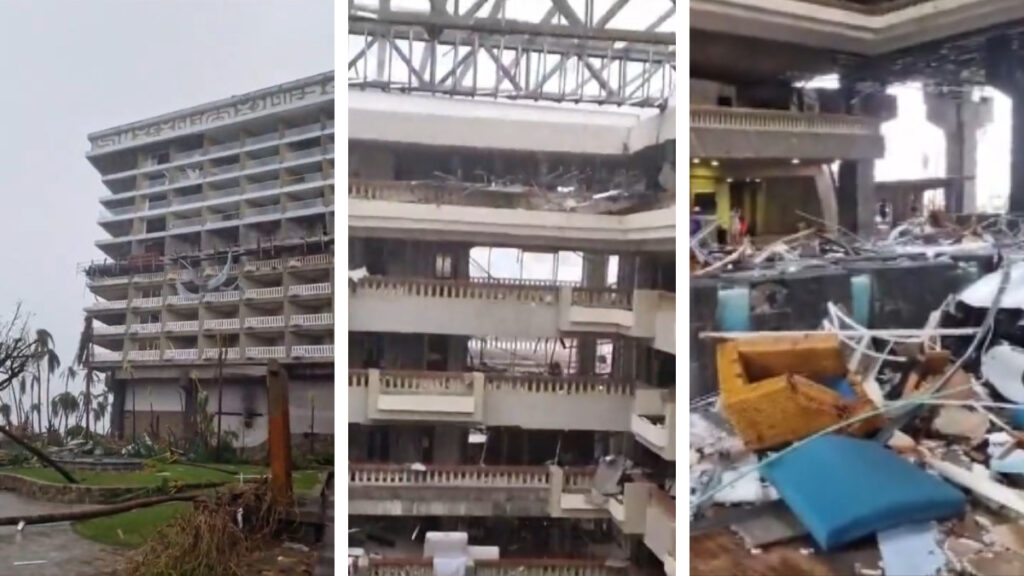 VIDEO Así quedó el icónico Hotel Princess en Acapulco tras paso del