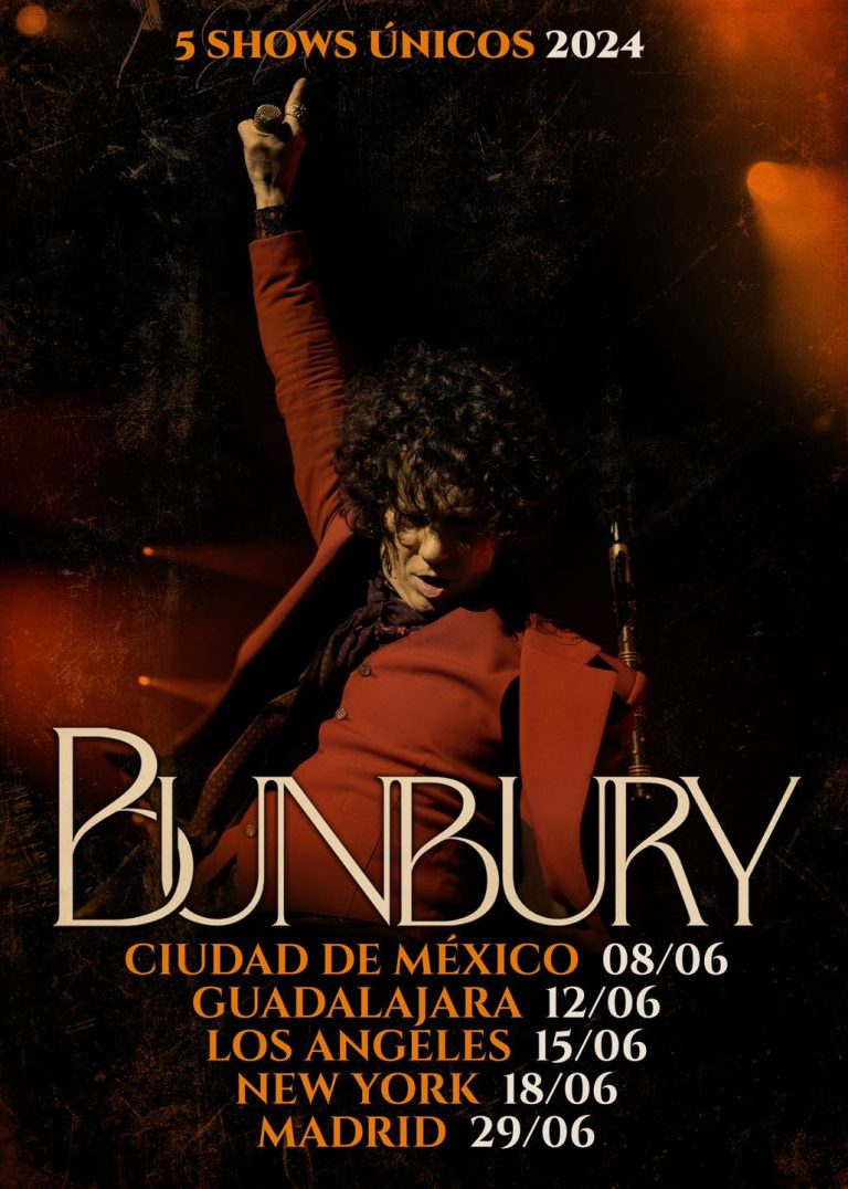 Enrique Bunbury anuncia dos conciertos para México en 2024 Guadalajara