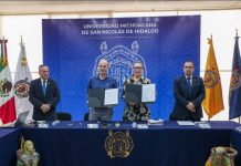 UMSNH impulsa una política de vinculación, cooperación y proyección global; Yarabí Ávila signa carta intención con AOMA