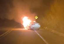 Muere una persona calcinada tras choque e incendio en la Autopista Siglo XXI