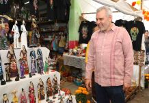 Más de mil 100 agentes vigilan la tradicional Noche de Muertos: Bedolla