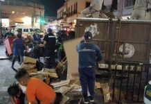 Ayuntamiento de Morelia realiza operativo de limpieza en la Plaza Melchor Ocampo
