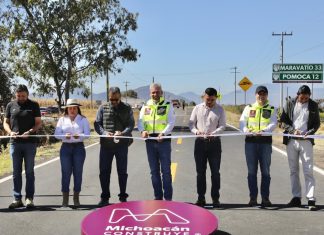 Inaugura Bedolla carretera Contepec-Pomoca en beneficio de 45 mil habitantes