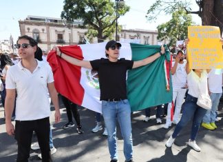 Sin incidentes, manifestación en el Centro Histórico de Morelia: Raúl Zepeda