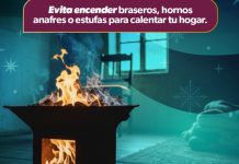 SSM exhorta a no encender anafres o braseros en casa para prevenir intoxicaciones