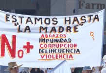“Queremos paz, queremos libertad”, familias protestaron este sábado, en Uruapan