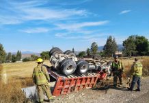 Volcadura de camión de carga deja 1 herido en la Morelia-Maravatío
