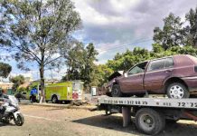 Accidente protagonizado por 2 autos deja 1 herido en la Av. Morelos Norte de Morelia