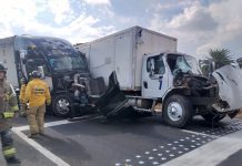 Se registra choque entre tráiler y camión de carga en la Morelia-Pátzcuaro