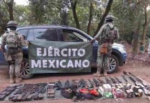 Crónica| Aseguran fusiles calibre .50 mm y vehículos en operativo federal en Tocumbo