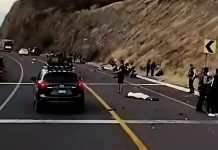 #Video | Muere pareja del club de motociclistas “Los Cuerudos de Apatzingán”, tras accidente en la autopista Siglo XXI
