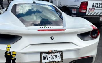 SSP asegura vehículo con reporte de robo en EUA y arma; hay dos detenidos