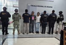 Tras operativo capturan a dos presuntos homicidas en Uruapan