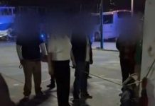 #Video | Presunto ladrón atrapado y amarrado a un poste en San Nicolas Obispo