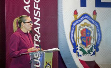 Investigación nicolaita al servicio de la sociedad, enfatiza Yarabí Ávila en Tercer Informe de Labores