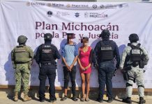 En Apatzingán, dos presuntos asaltantes de tienda de conveniencia detenidos: SSP