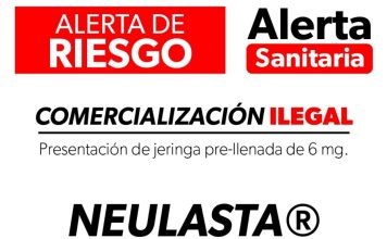Cofepris alerta sobre la comercialización ilegal del medicamento Neulasta®️ 6 mg