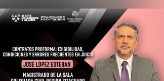 Magistrado José López Esteban explica los contratos proforma en El Arte de loBueno y lo Justo