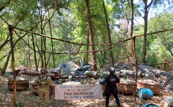 #Galería | En operativo interinstitucional, SSP desactiva laboratorio de droga en Arteaga