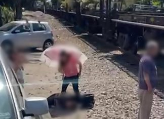 Joven sufre fractura tras caer de un carro plataforma del tren en la avenida Michoacán, Morelia