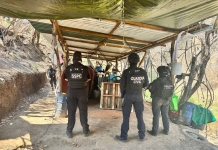 Agentes federales y estatales inhabilitan laboratorio para elaboración de drogas en Peribán