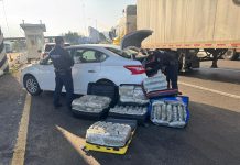 Aseguran Guardianes del Camino 5 maletas con 65 kilos de mariguana en la Autopista de Occidente: SSP