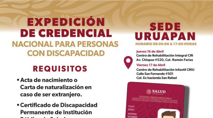 Teleférico gratis para personas con discapacidad en Uruapan, tramita tu credencial