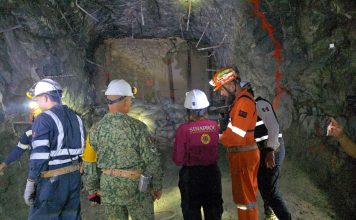 Más de 350 elementos trabajan en la estabilización de la Mina Santa Fe, en labores de rescate de los tres mineros