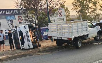 Se registra choque entre dos vehículos en la Madero Poniente de Morelia