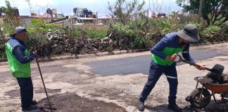 Gobierno de Morelia mantiene labores de bacheo en distintos puntos del municipio
