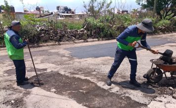 Gobierno de Morelia mantiene labores de bacheo en distintos puntos del municipio