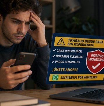 Cuidado con las ofertas de trabajo sospechosas, podría tratarse de un intento de fraude