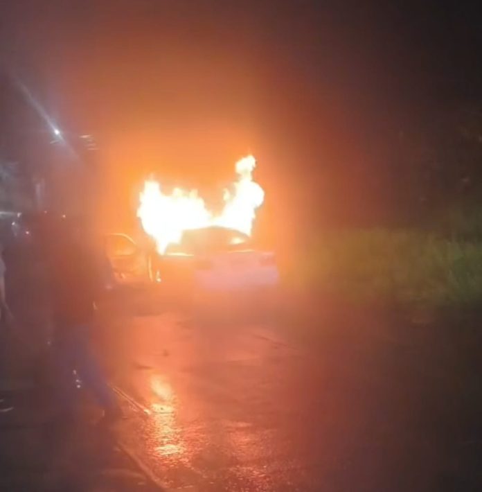 TAXI INCENDIO