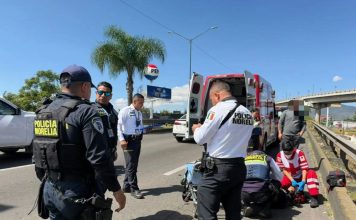 Se accidenta motociclista en el Libramiento Norte de Morelia