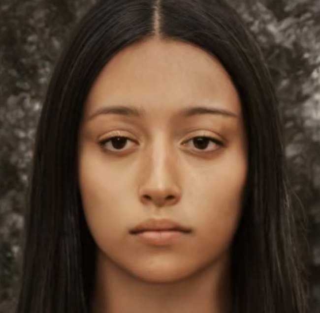 Expertos de Anahuac Enciclopedy elaboraron una representación acorde a las características étnicas del lugar de origen, manteniendo los rasgos faciales de la imagen religiosa original.